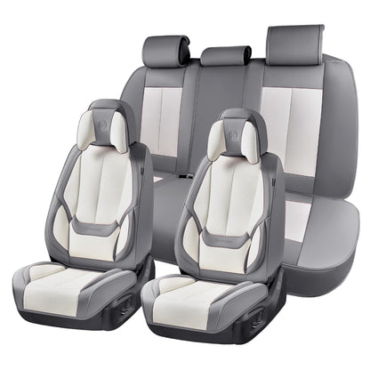 Coverado Car Seat Covers, Seat Covers for Cars, Waterproof Leather Auto Seat Protectors, Leather Car Seat Cushion, Car Interiors Accessories Universal Fit for Most Cars