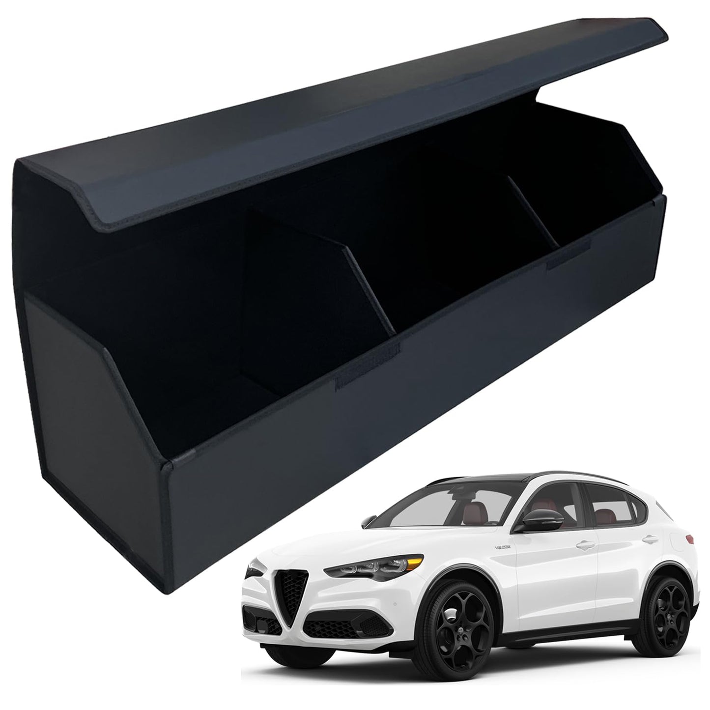 Leather Car Trunk Organizer with Large Storage Capacity