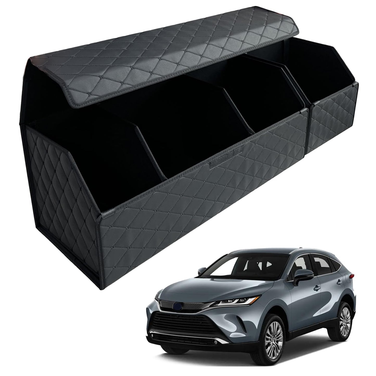 Leather Car Trunk Organizer with Large Storage Capacity