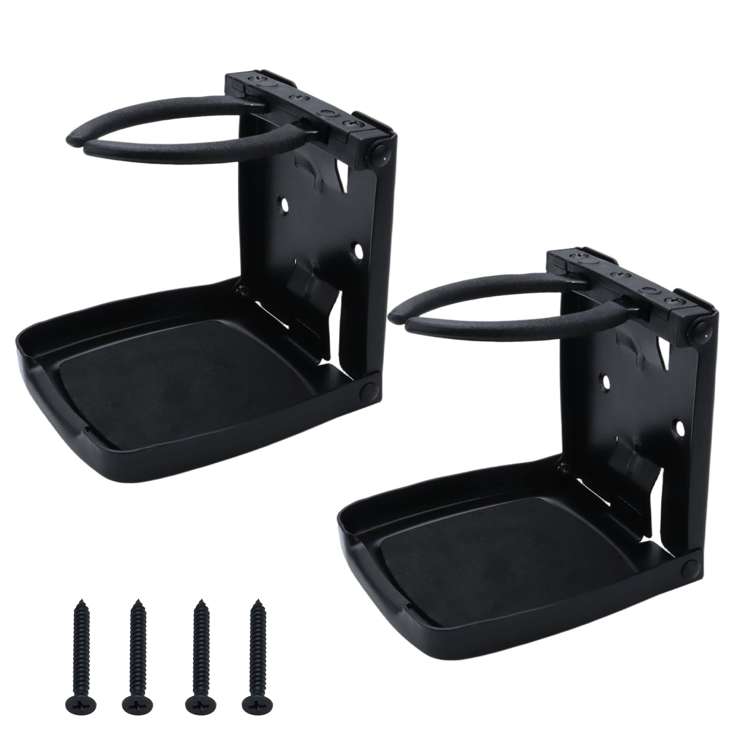 YANYUCB 304 Stainless Steel Adjustable Folding Cup Holder,Boat Drink Cup Holder,Folding Wall Car Desk Cup Holders for Trucks,RVs,Vans,Boats,Campers,Caravans