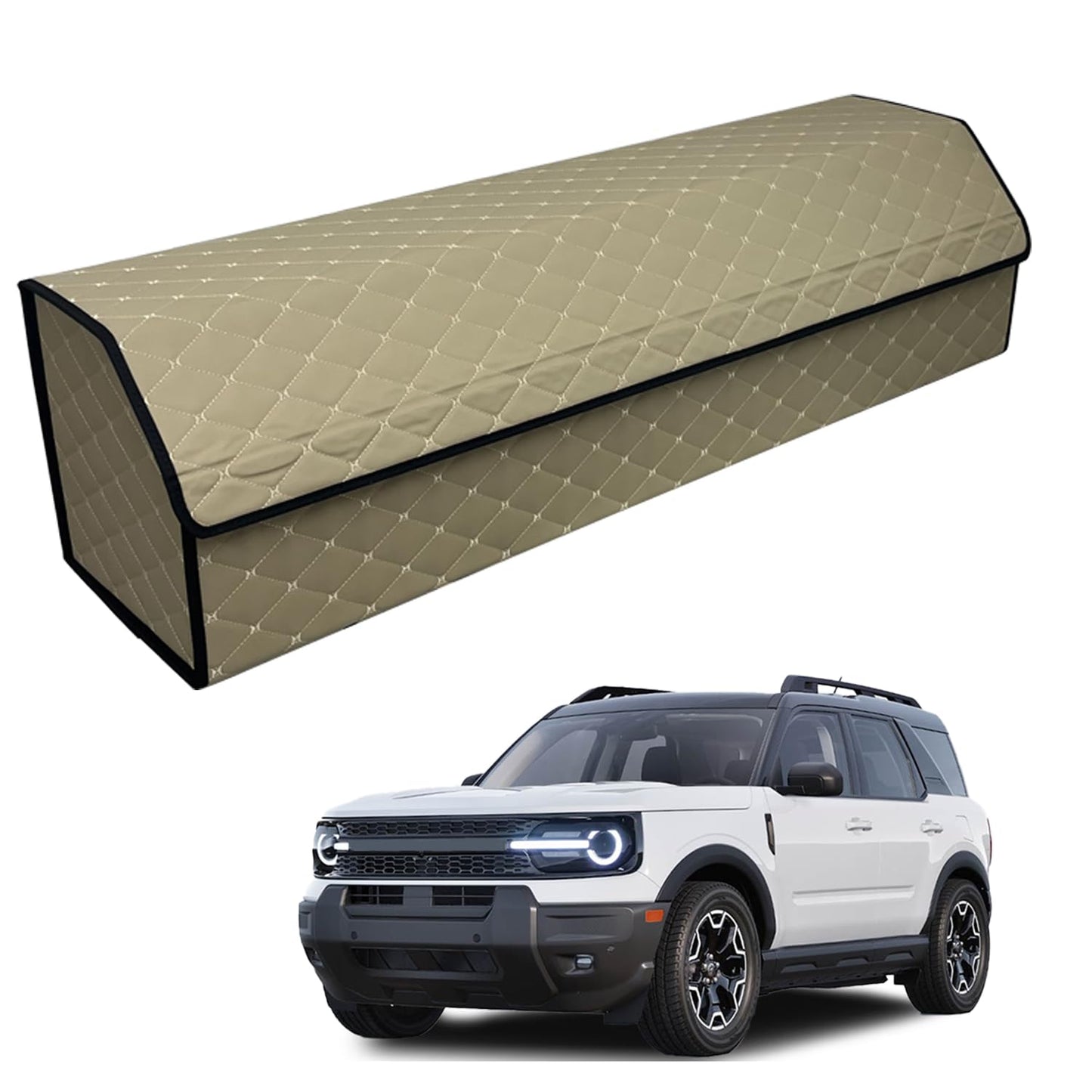 Leather Car Trunk Organizer with Large Storage Capacity