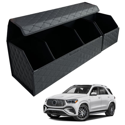 Leather Car Trunk Organizer with Large Storage Capacity