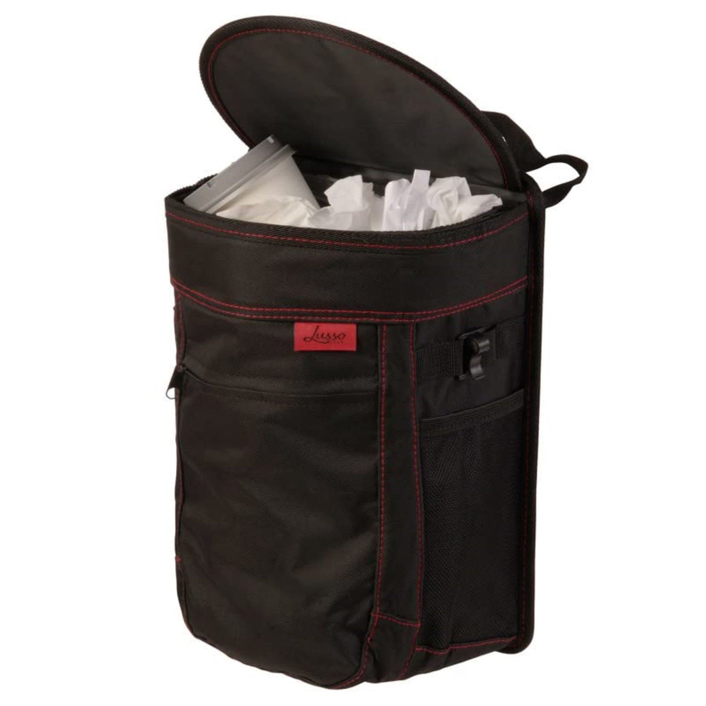 Leakproof Car Trash Can with Compact Hanging Design