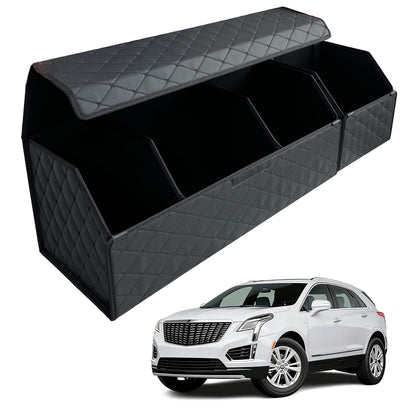 Leather Car Trunk Organizer with Large Storage Capacity