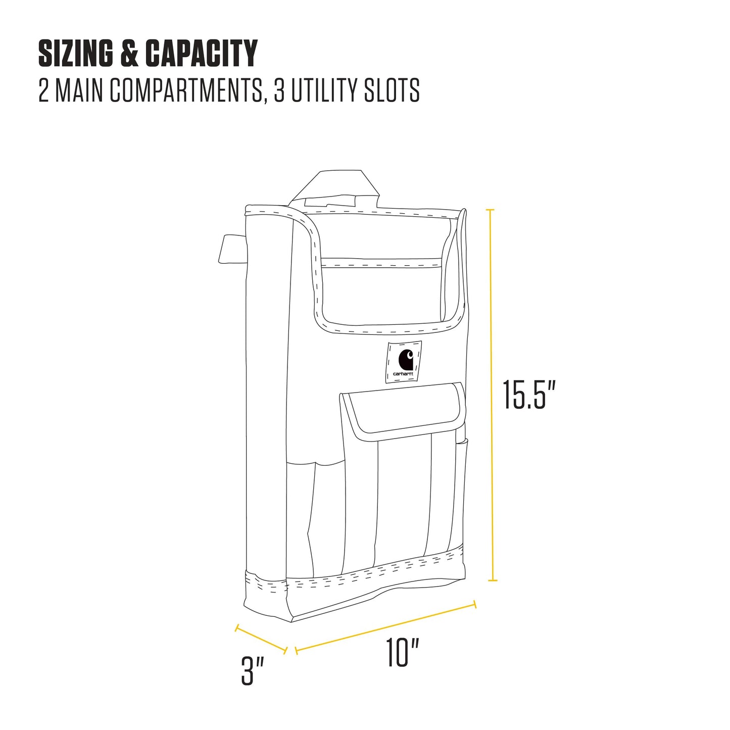 Black Car Seat Organizer with Multi-Pocket Storage