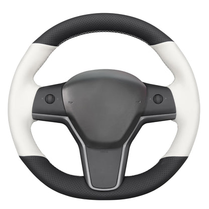 Hand-Stitched Suede Steering Wheel Cover Wrap