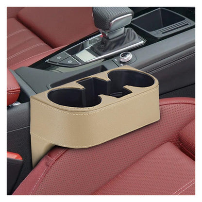 PU Leather Car Seat Gap Organizer with Cup Holder