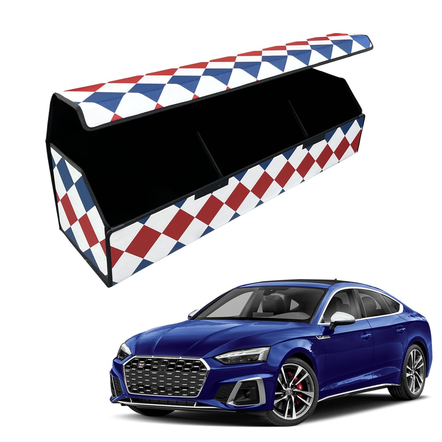 Leather Car Trunk Organizer with Large Storage Capacity