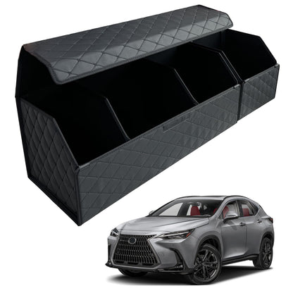 Leather Car Trunk Organizer with Large Storage Capacity