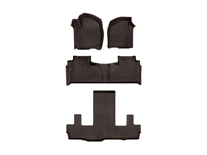Custom Fit All-Weather Floor Mats Full Set in Cocoa