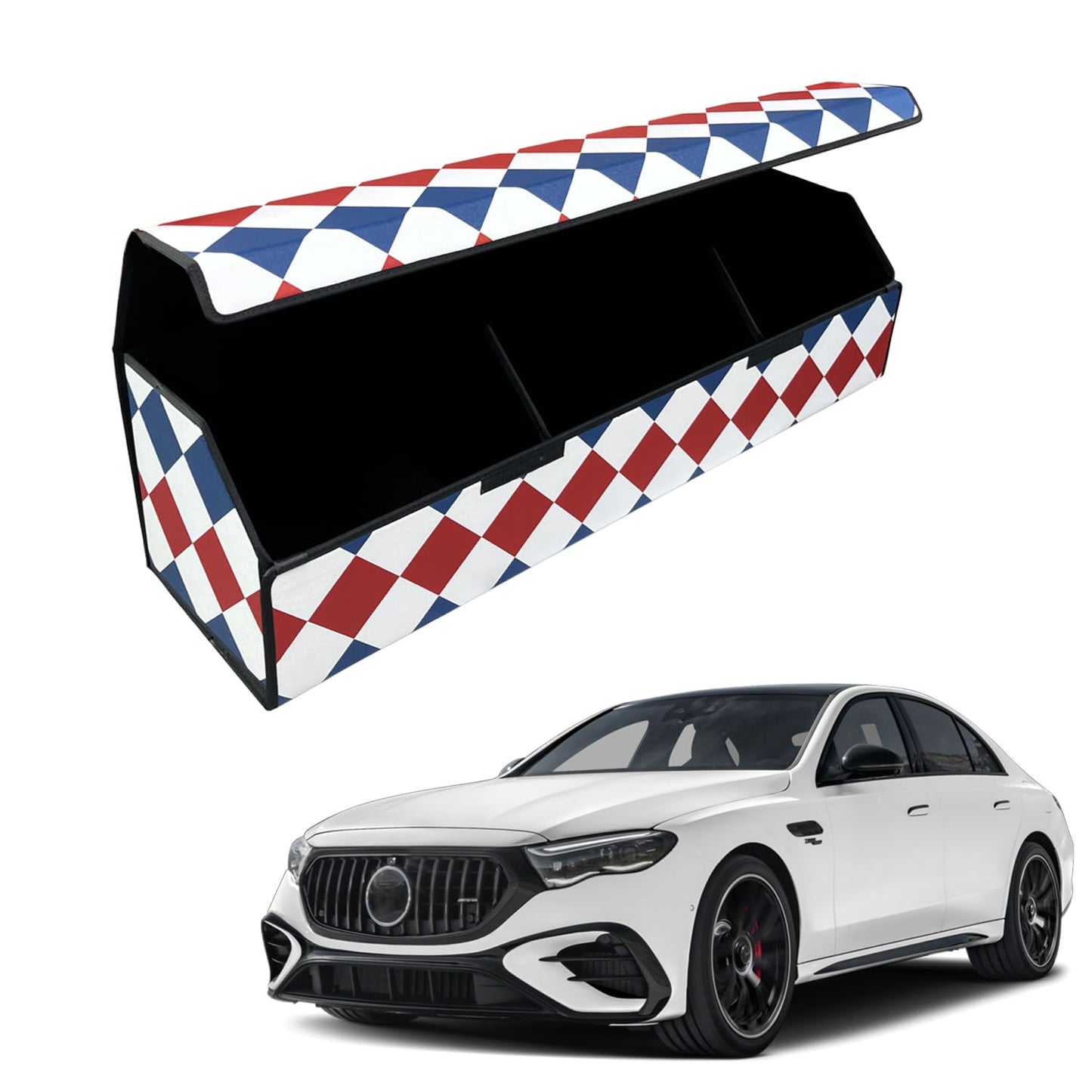 Leather Car Trunk Organizer with Large Storage Capacity