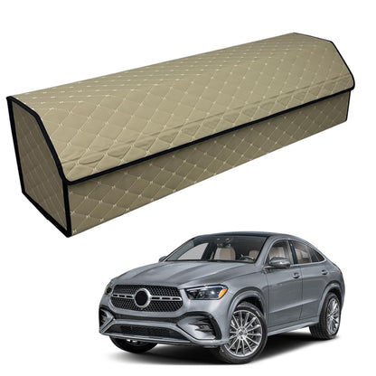 Leather Car Trunk Organizer with Large Storage Capacity