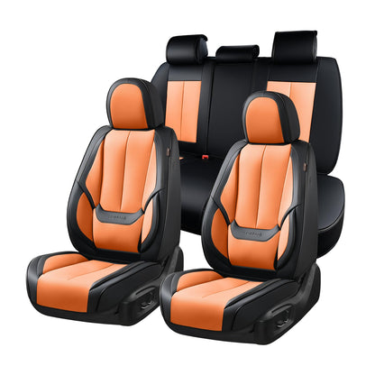 Coverado Car Seat Covers, Seat Covers for Cars, Waterproof Leather Auto Seat Protectors, Leather Car Seat Cushion, Car Interiors Accessories Universal Fit for Most Cars