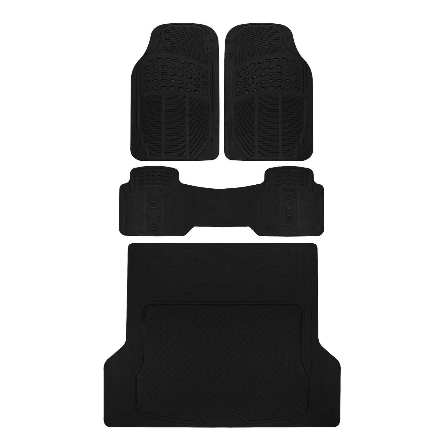 Clear All-Weather Car Floor Mats with Anti-Slip Grip
