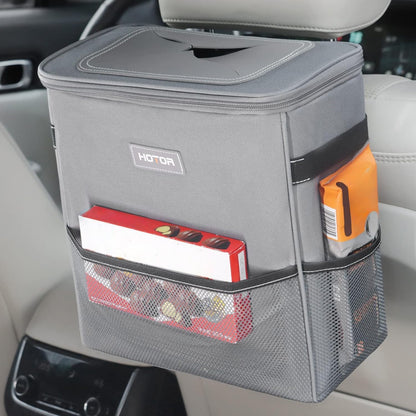 Leakproof Car Trash Can & Compact Interior Organizer