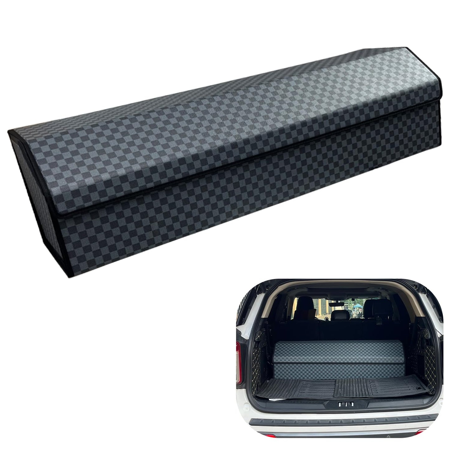 Leather Car Trunk Organizer with Large Storage Capacity