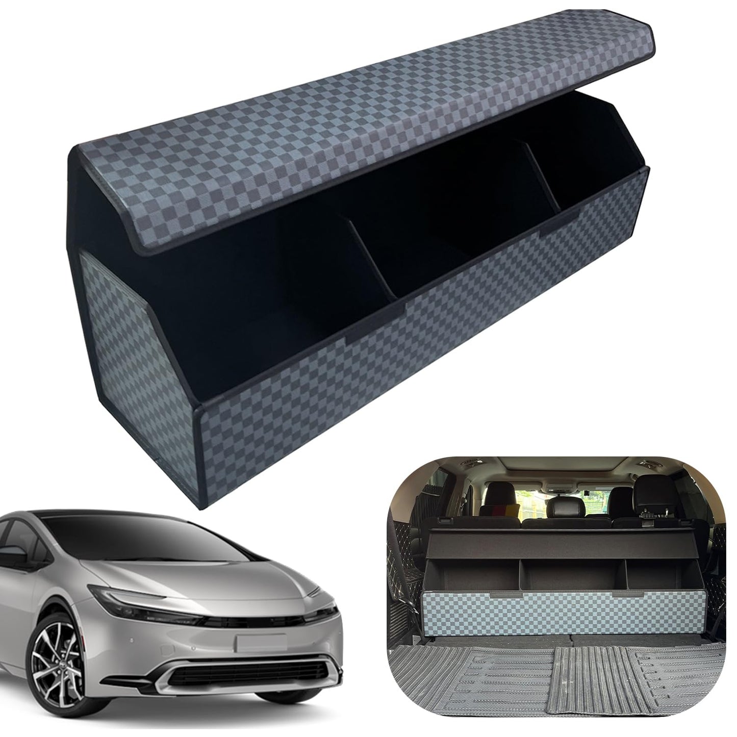 Leather Car Trunk Organizer with Large Storage Capacity