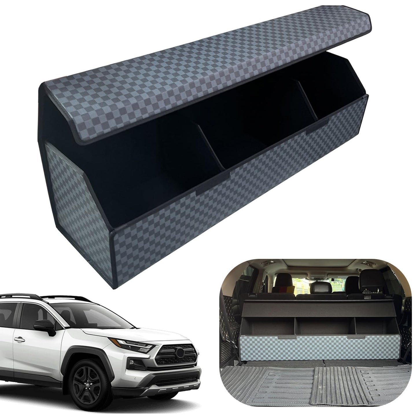 Leather Car Trunk Organizer with Large Storage Capacity