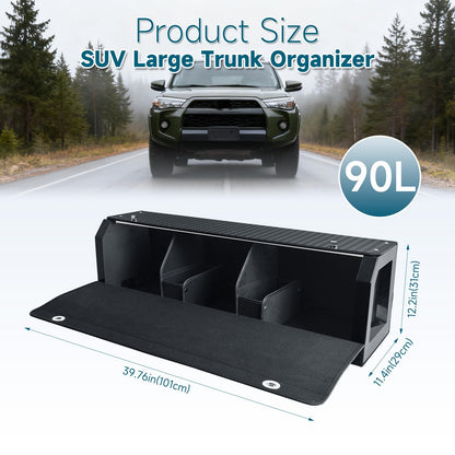 Expandable Car Trunk Organizer with Multiple Size Options