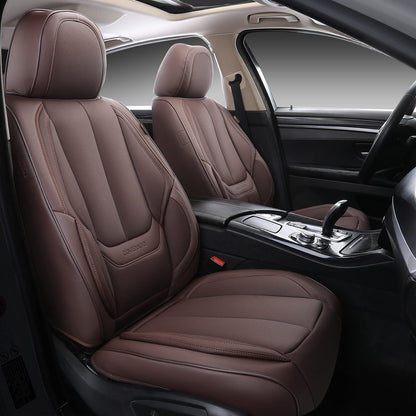 Coverado Car Seat Covers, Seat Covers for Cars, Waterproof Leather Auto Seat Protectors, Leather Car Seat Cushion, Car Interiors Accessories Universal Fit for Most Cars