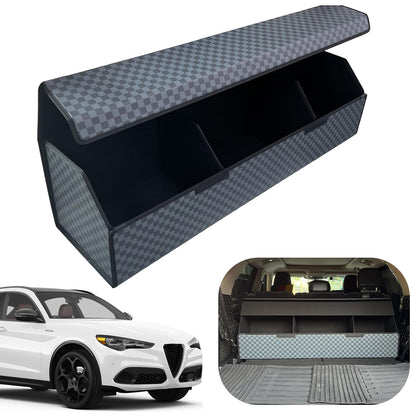 Leather Car Trunk Organizer with Large Storage Capacity
