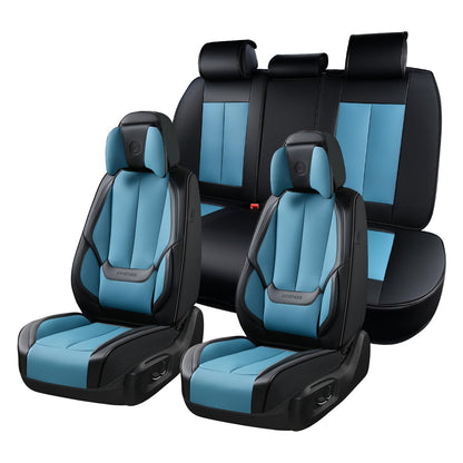 Coverado Car Seat Covers, Seat Covers for Cars, Waterproof Leather Auto Seat Protectors, Leather Car Seat Cushion, Car Interiors Accessories Universal Fit for Most Cars