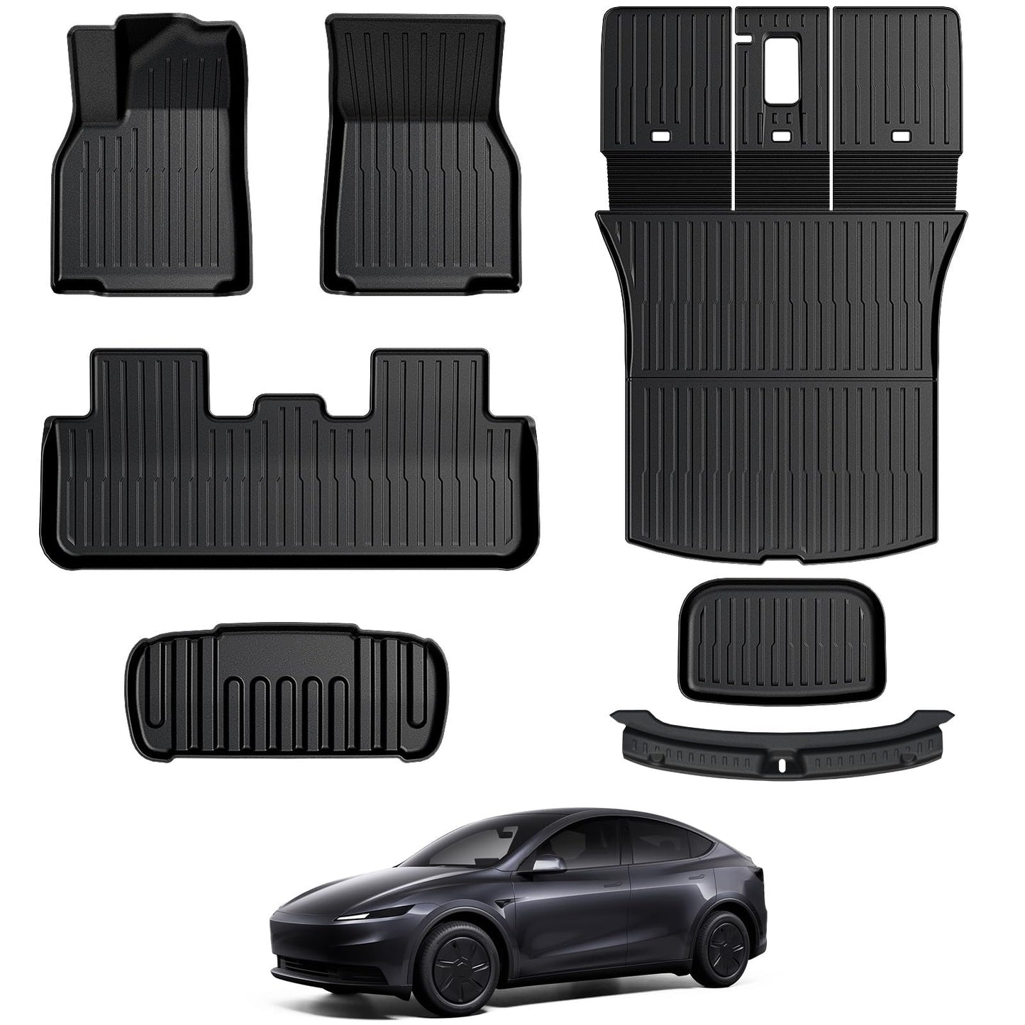 All-Weather Floor Mats Full Set for Electric Vehicles