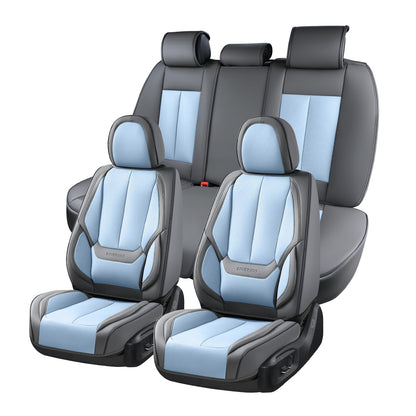 Coverado Car Seat Covers, Seat Covers for Cars, Waterproof Leather Auto Seat Protectors, Leather Car Seat Cushion, Car Interiors Accessories Universal Fit for Most Cars