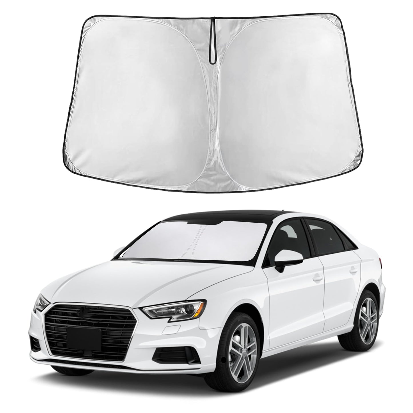 Reflective RV Windshield Sunshade for UV & Heat Protection
