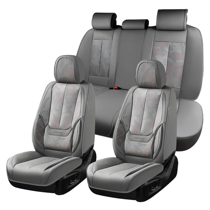 Coverado Car Seat Covers, Seat Covers for Cars, Waterproof Leather Auto Seat Protectors, Leather Car Seat Cushion, Car Interiors Accessories Universal Fit for Most Cars