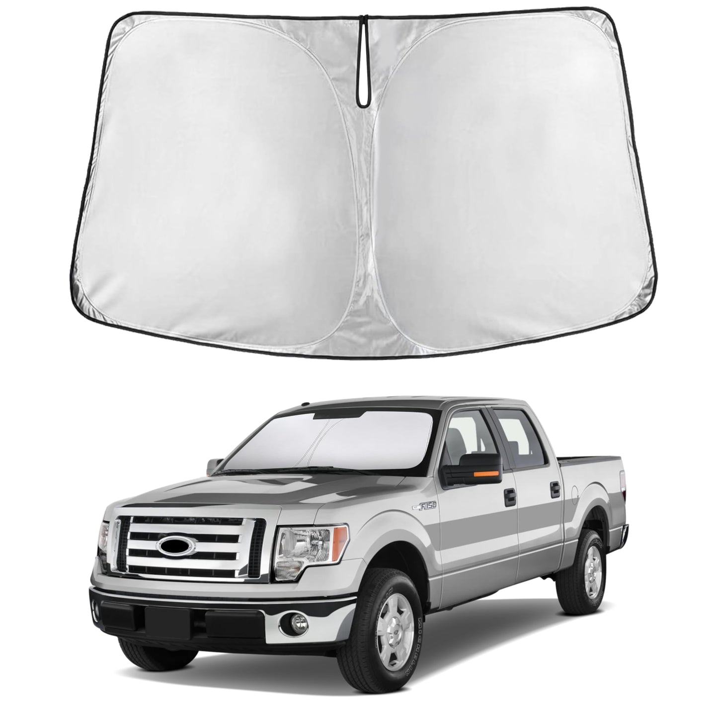 Reflective RV Windshield Sunshade for UV & Heat Protection