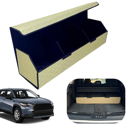 Leather Car Trunk Organizer with Large Storage Capacity