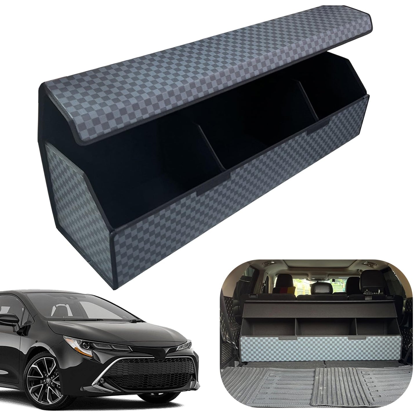 Leather Car Trunk Organizer with Large Storage Capacity