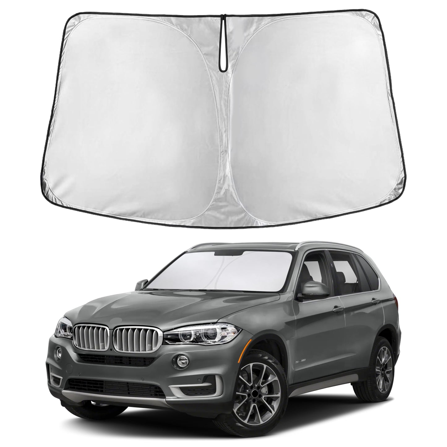 Reflective RV Windshield Sunshade for UV & Heat Protection