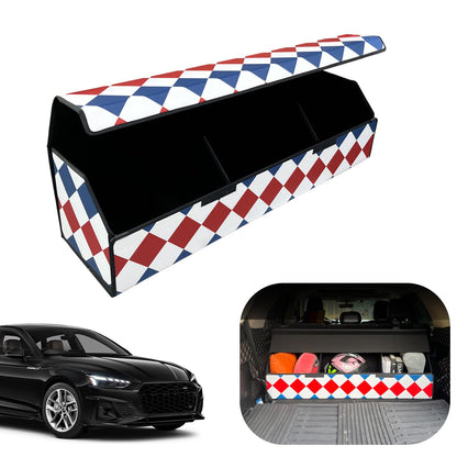 Leather Car Trunk Organizer with Large Storage Capacity