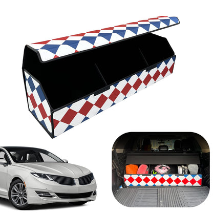 Leather Car Trunk Organizer with Large Storage Capacity