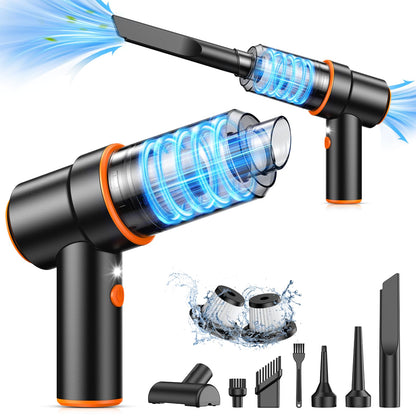 Handheld Car Vacuum & Air Duster for Interior Cleaning