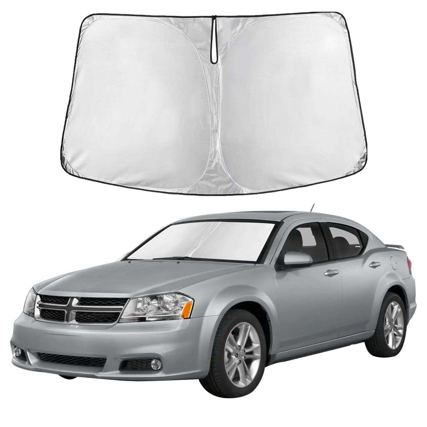 Reflective RV Windshield Sunshade for UV & Heat Protection
