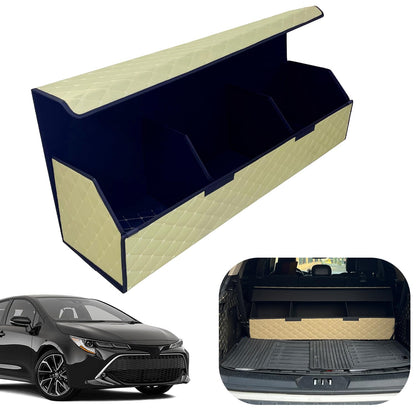 Leather Car Trunk Organizer with Large Storage Capacity