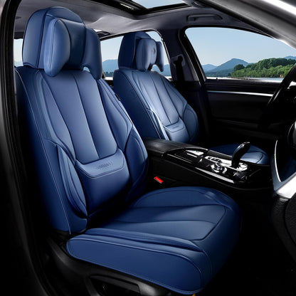 Coverado Car Seat Covers, Seat Covers for Cars, Waterproof Leather Auto Seat Protectors, Leather Car Seat Cushion, Car Interiors Accessories Universal Fit for Most Cars