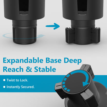 Adjustable Car Cup Holder Expander for Large Bottles