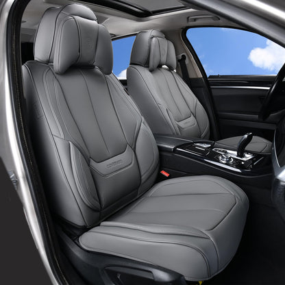 Coverado Car Seat Covers, Seat Covers for Cars, Waterproof Leather Auto Seat Protectors, Leather Car Seat Cushion, Car Interiors Accessories Universal Fit for Most Cars