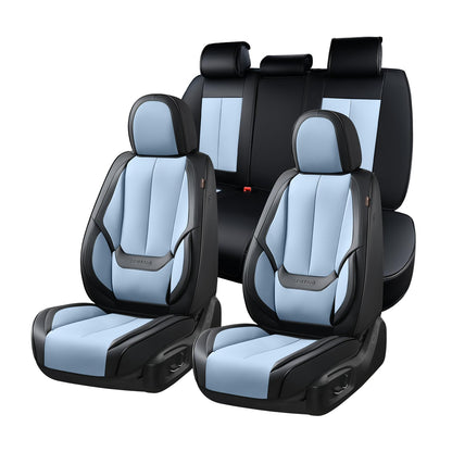 Coverado Car Seat Covers, Seat Covers for Cars, Waterproof Leather Auto Seat Protectors, Leather Car Seat Cushion, Car Interiors Accessories Universal Fit for Most Cars