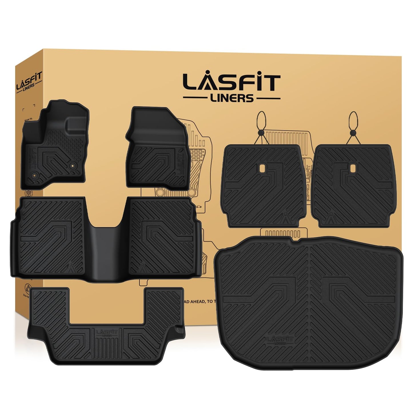 All-Weather Floor & Cargo Mat Set with Seatback Mats