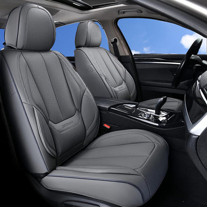 Coverado Car Seat Covers, Seat Covers for Cars, Waterproof Leather Auto Seat Protectors, Leather Car Seat Cushion, Car Interiors Accessories Universal Fit for Most Cars