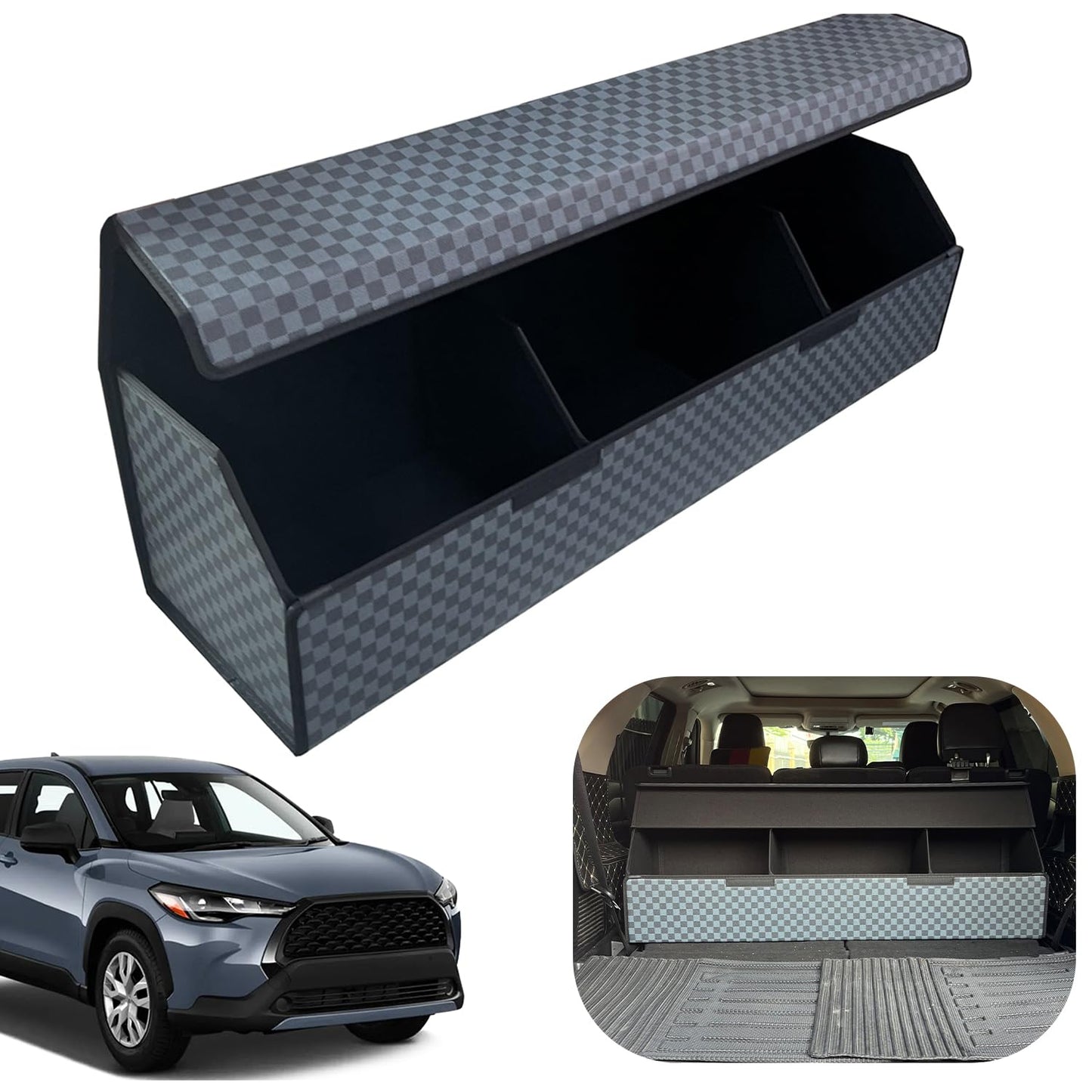 Leather Car Trunk Organizer with Large Storage Capacity