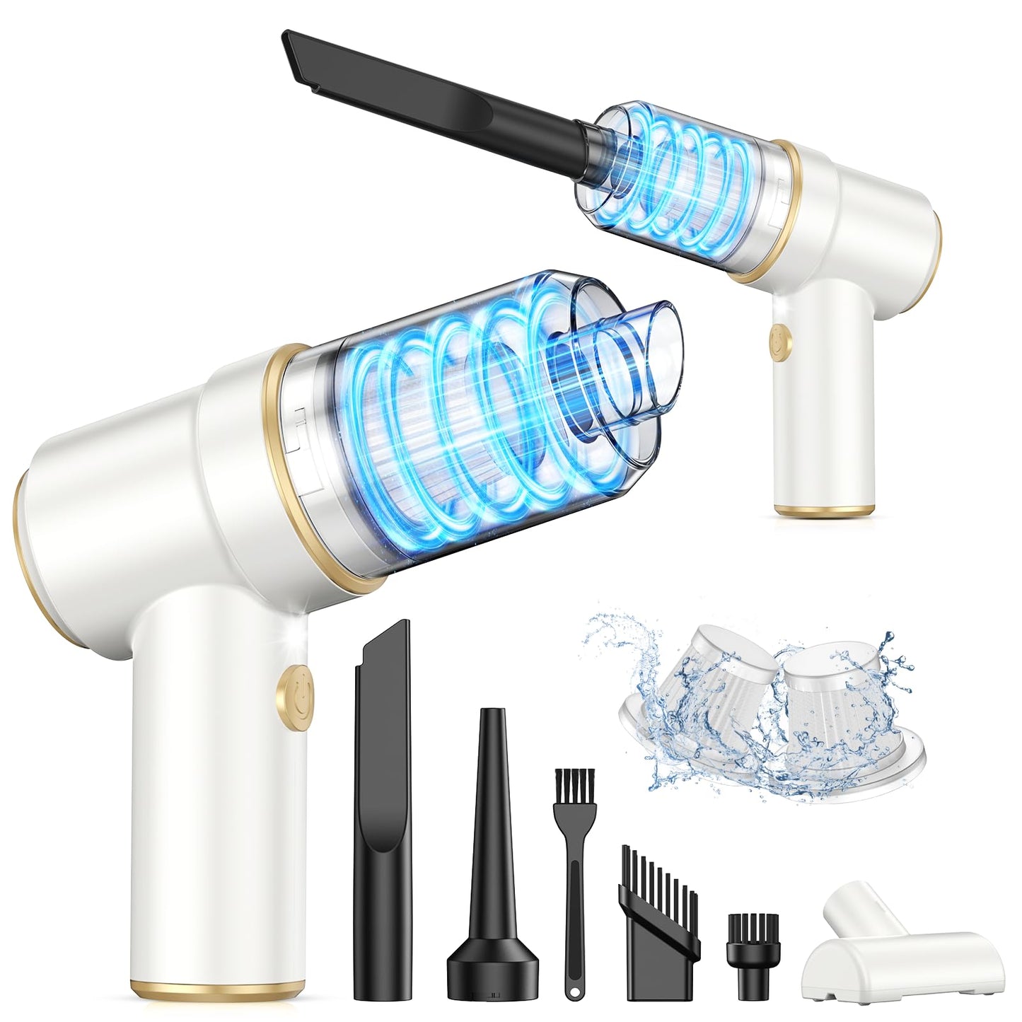 Handheld Car Vacuum & Air Duster for Interior Cleaning