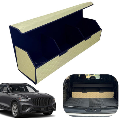 Leather Car Trunk Organizer with Large Storage Capacity