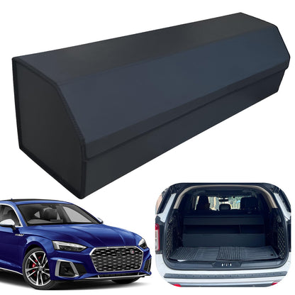 Leather Car Trunk Organizer with Large Storage Capacity