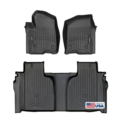 All-Weather Floor Liners for Crew Cab Trucks Full Set
